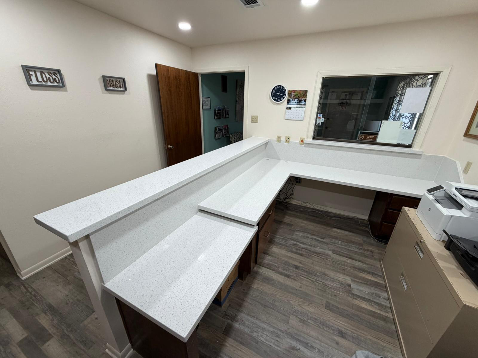 Commercial stone installation